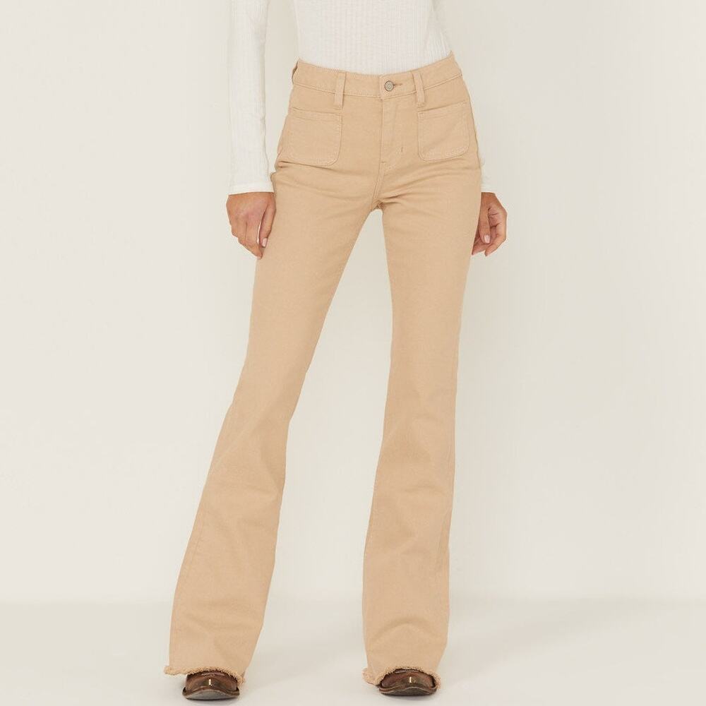 IDYLLWIND Fueled By Miranda Lambert High Risin' Irish Cream Wash Flare Jeans
